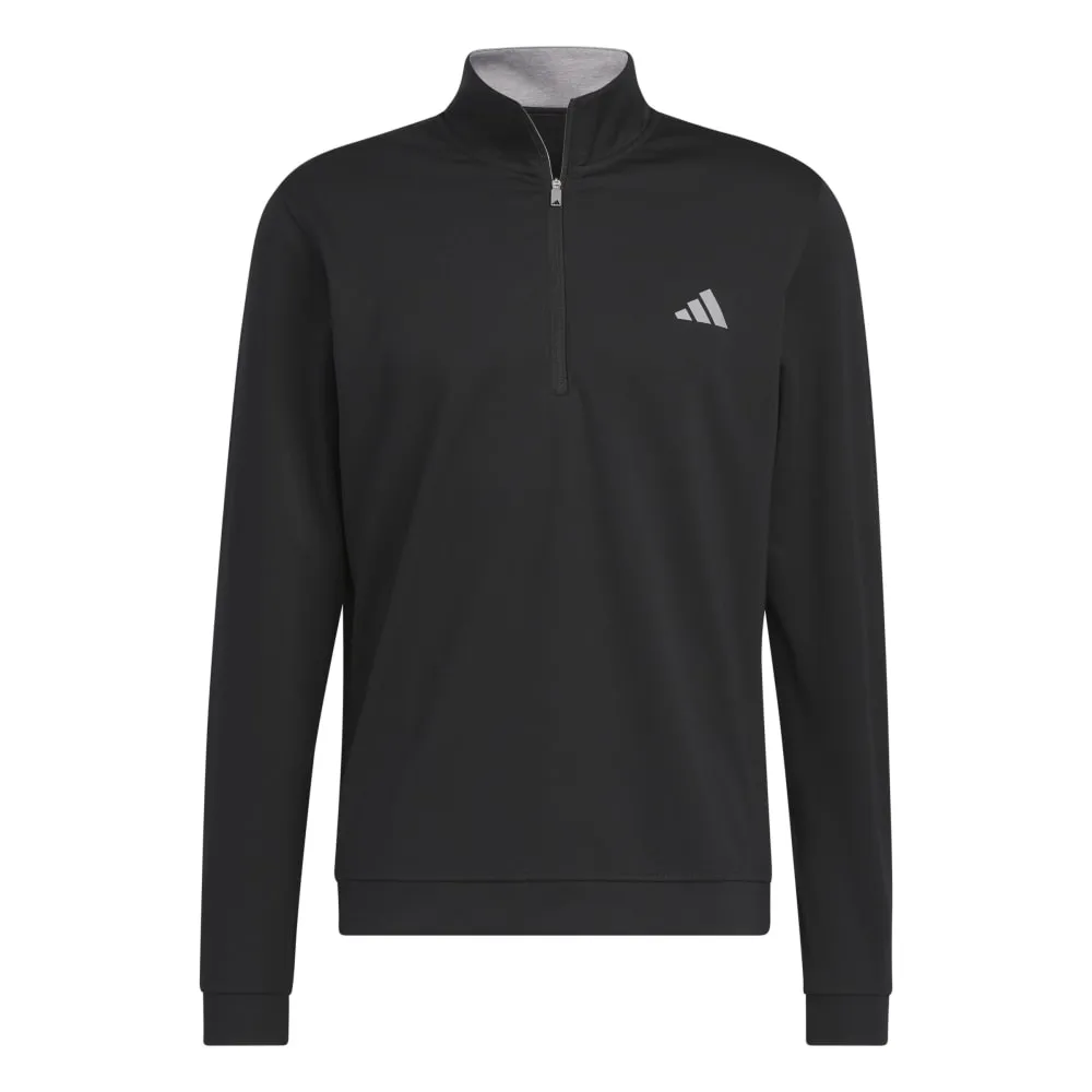 adidas Elevated Mens 1/4 Zip Golf Pullover Top IB6115