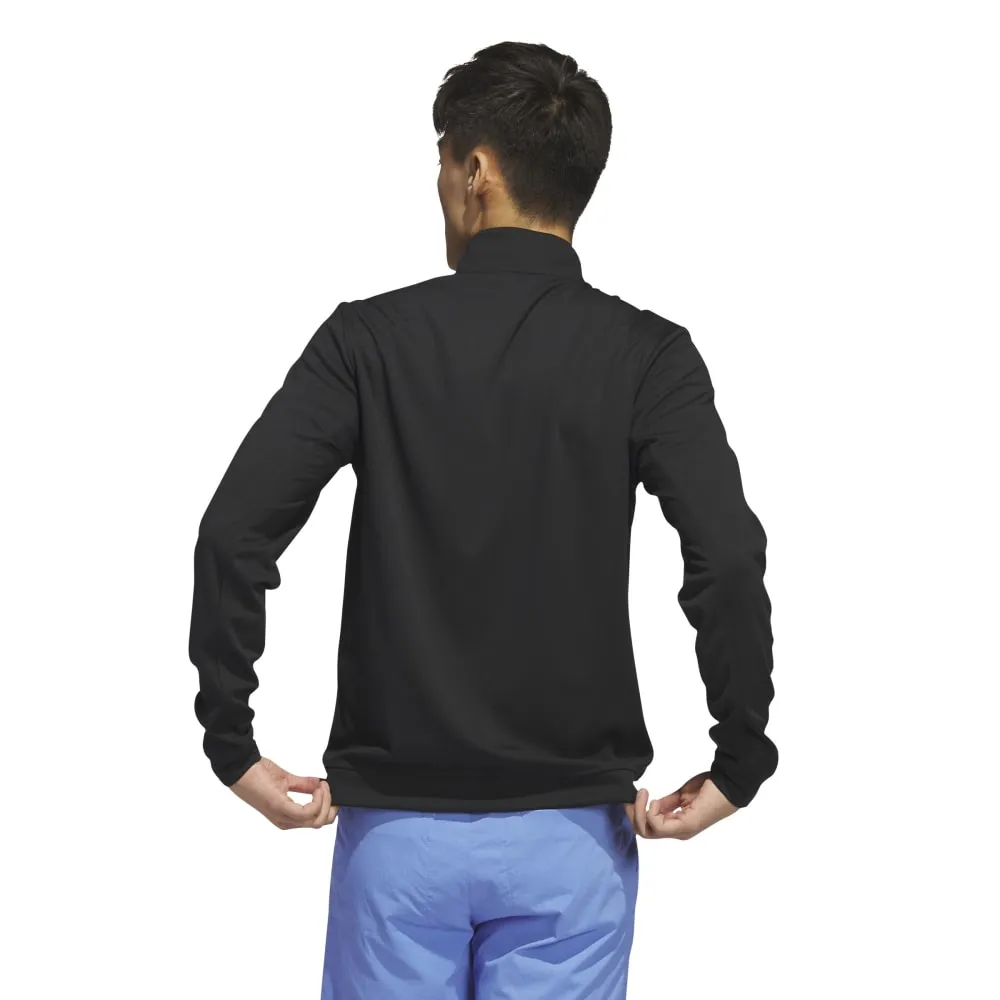 adidas Elevated Mens 1/4 Zip Golf Pullover Top IB6115