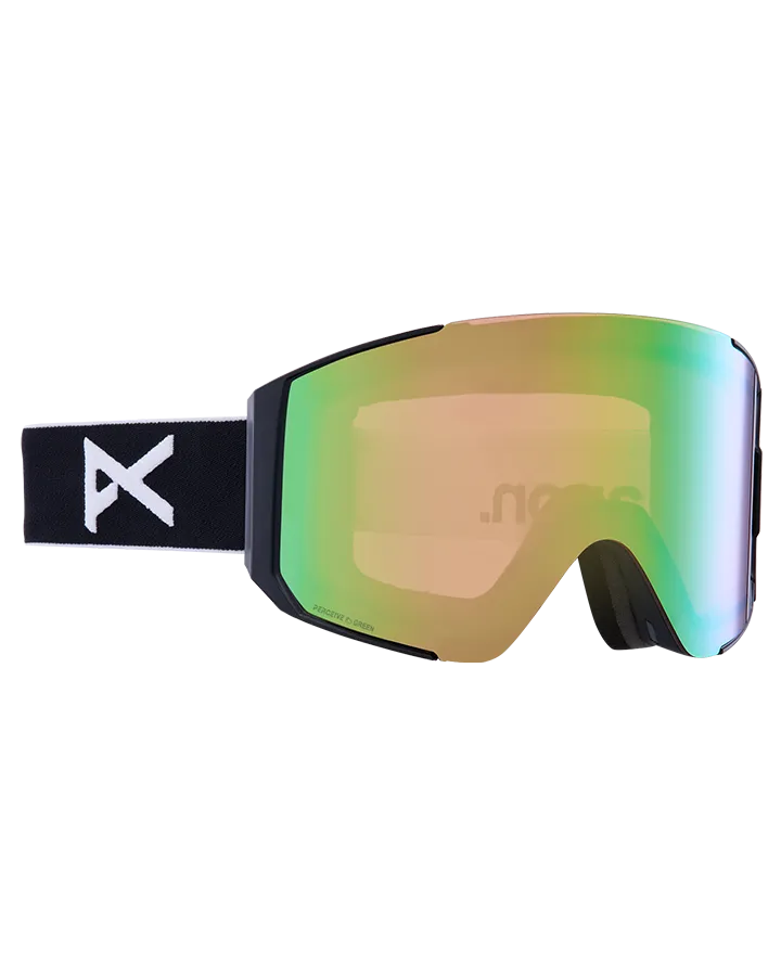 Anon Sync Snow Goggles   Bonus Lens - Black/Perceive Variable Green Lens