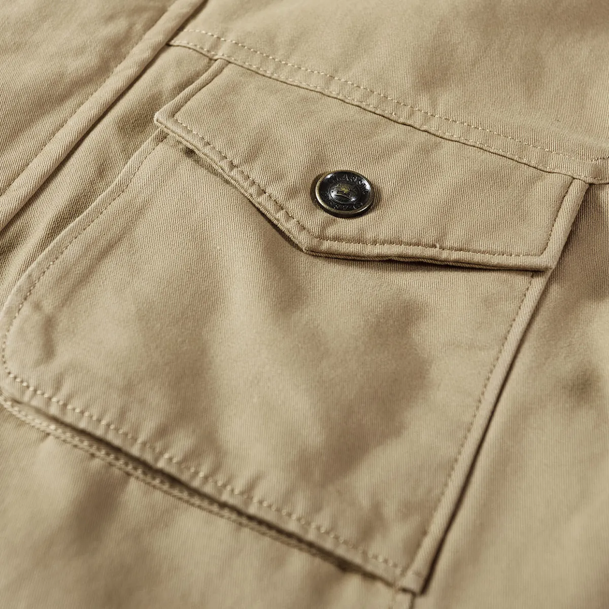 ASHORESHOP Men Outdoor Utility Jacket autumn stand-up collar High Quality Cotton coat