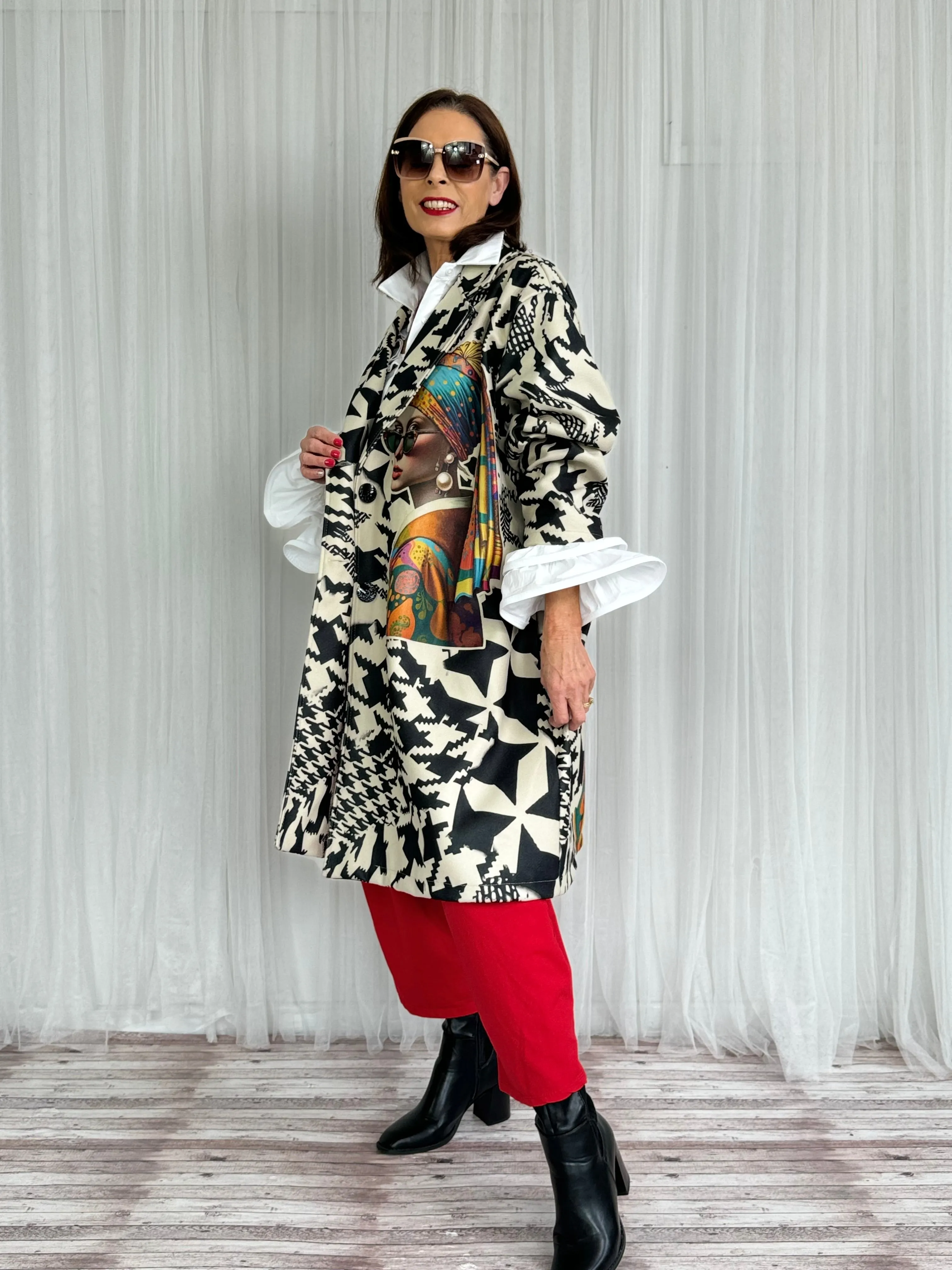 BIANCA OVERSIZED JACKET - STONE