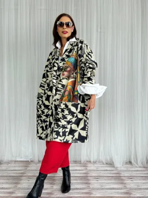 BIANCA OVERSIZED JACKET - STONE