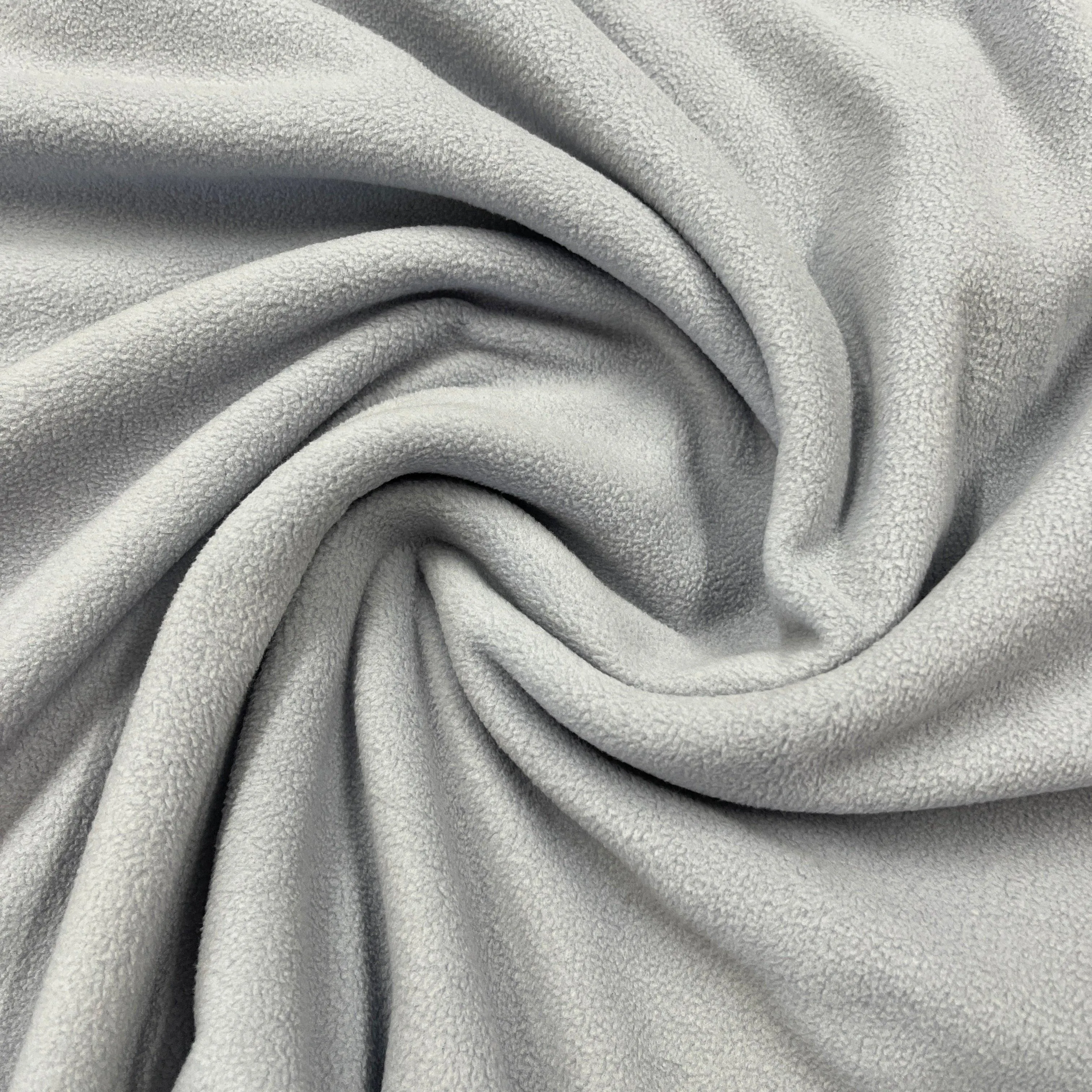 Blue Smoke Microfleece Fabric - 250 GSM