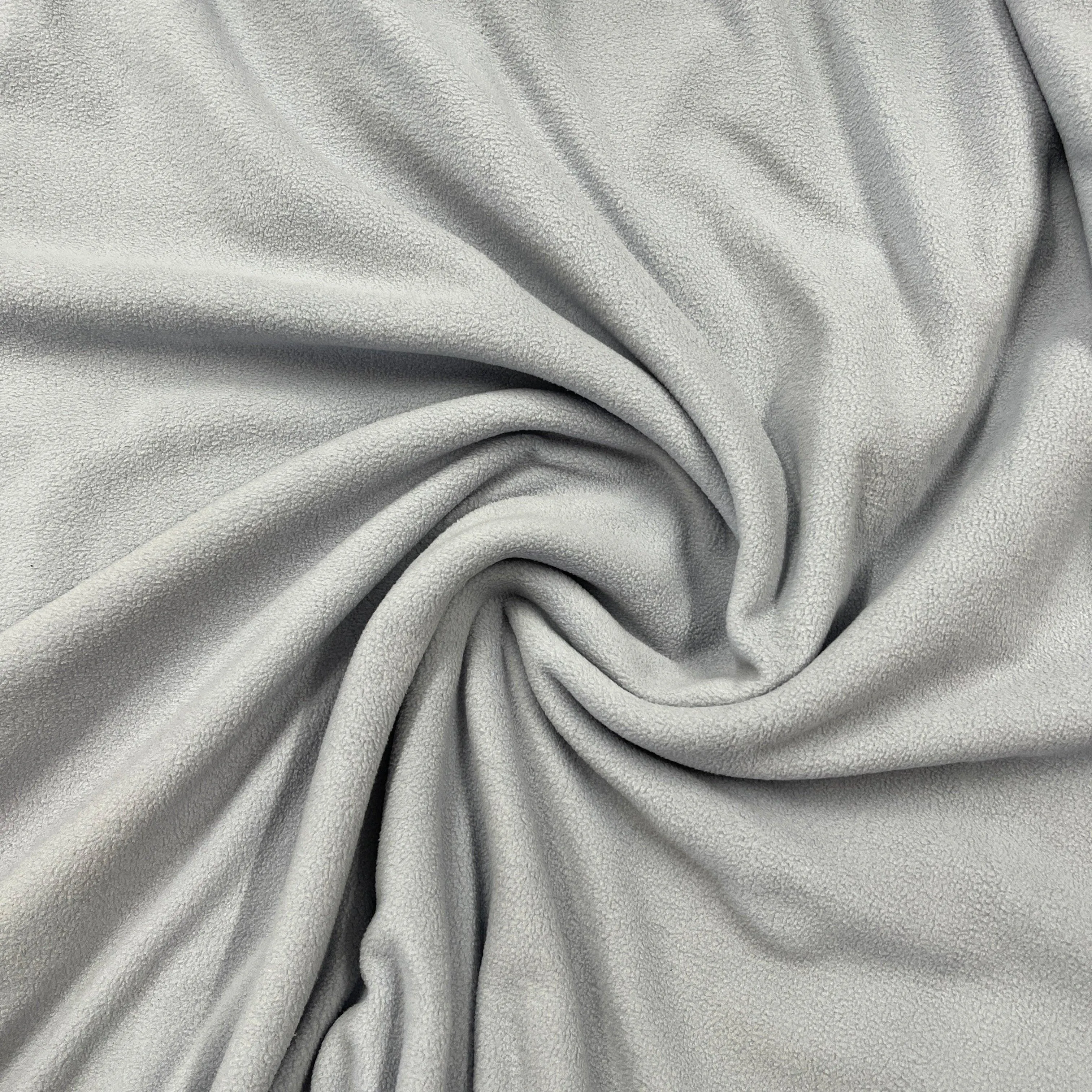 Blue Smoke Microfleece Fabric - 250 GSM