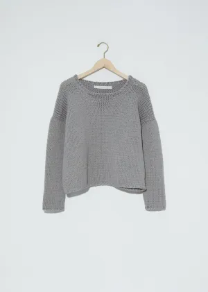 Hand Knit Pullover — Grey