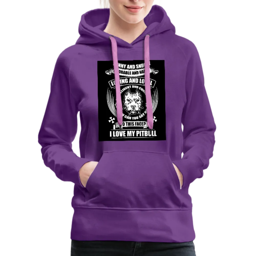 I Love My Pitbull Women’s Premium Hoodie