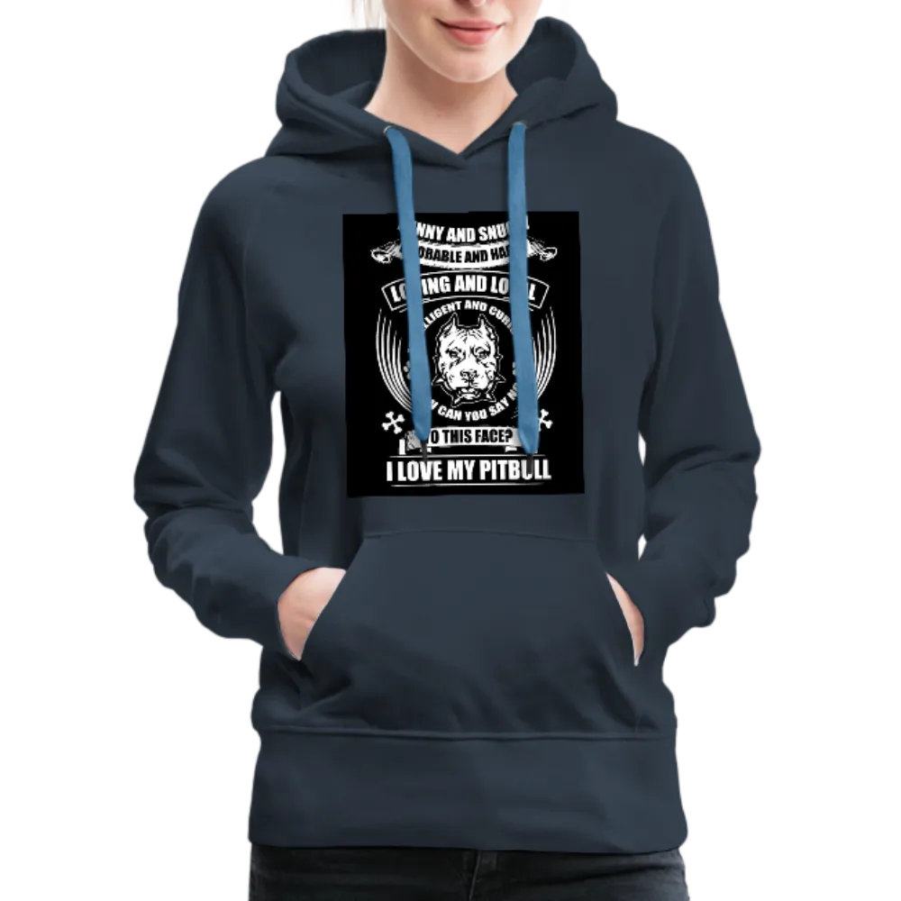 I Love My Pitbull Women’s Premium Hoodie