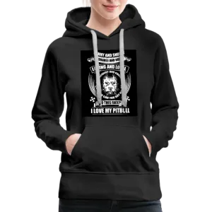 I Love My Pitbull Women’s Premium Hoodie