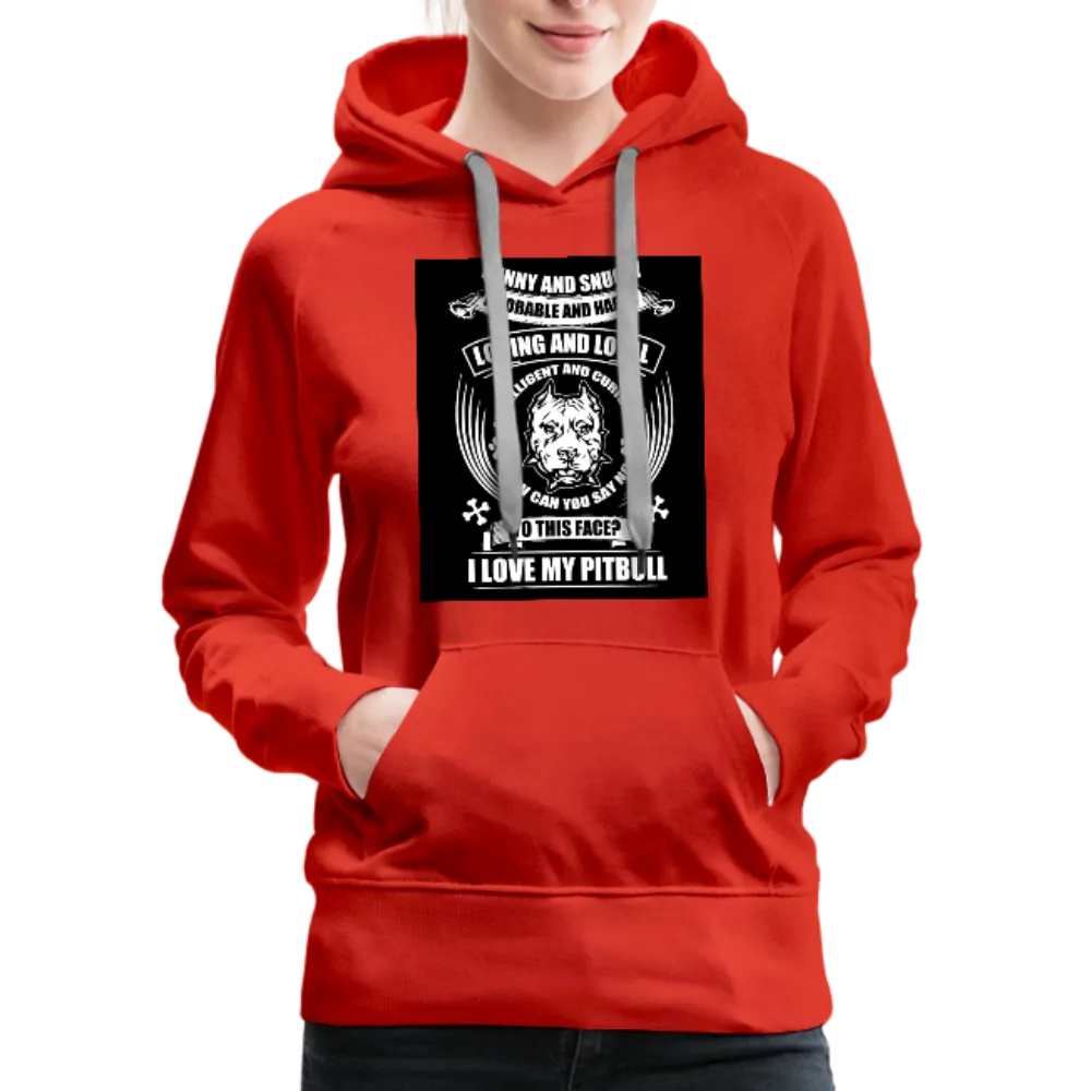 I Love My Pitbull Women’s Premium Hoodie