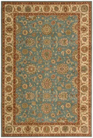 Living Treasures LI05 Aqua Rug