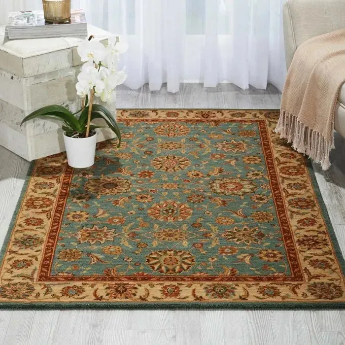 Living Treasures LI05 Aqua Rug