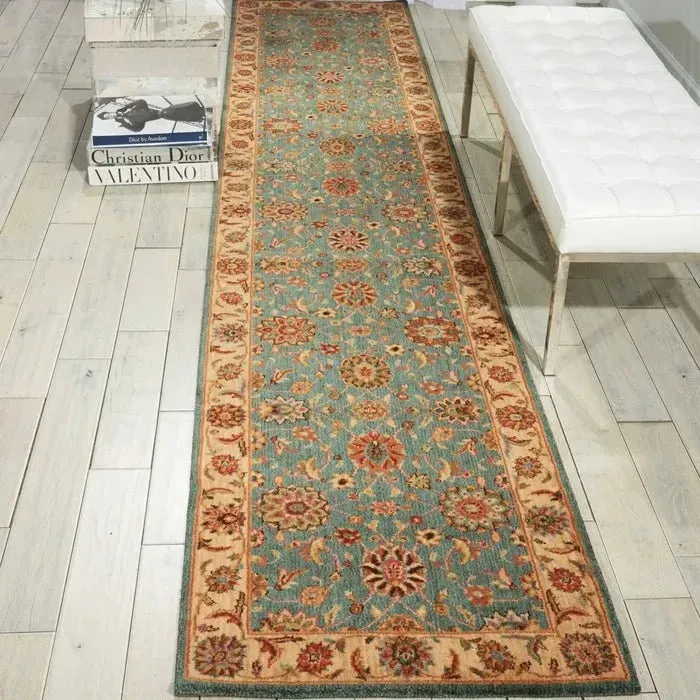 Living Treasures LI05 Aqua Rug