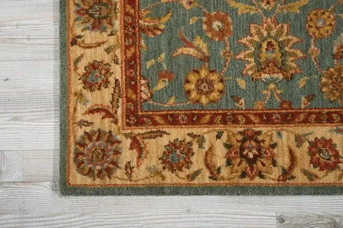 Living Treasures LI05 Aqua Rug