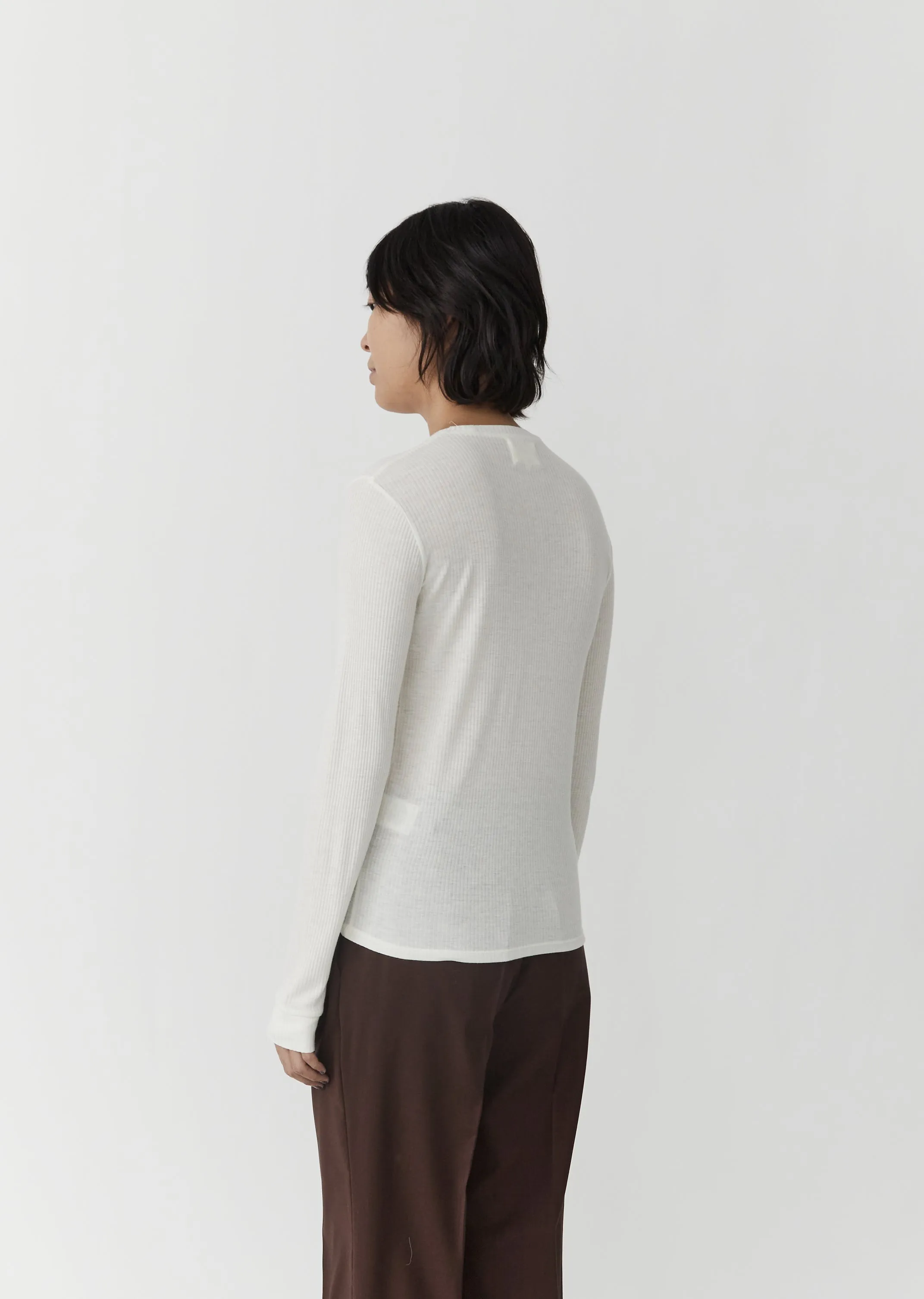 Ortigia Long Sleeve Tee — Ivory
