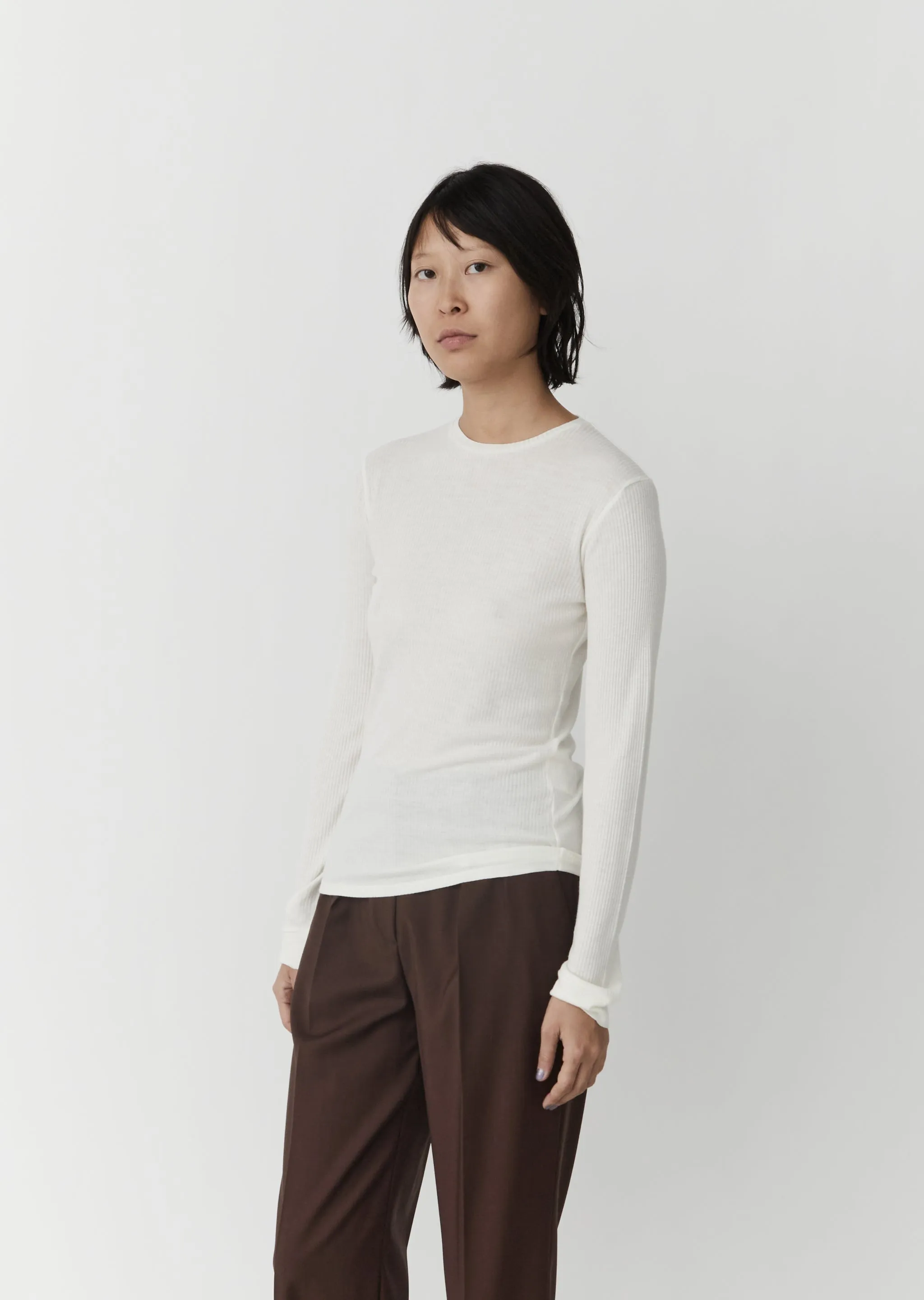 Ortigia Long Sleeve Tee — Ivory