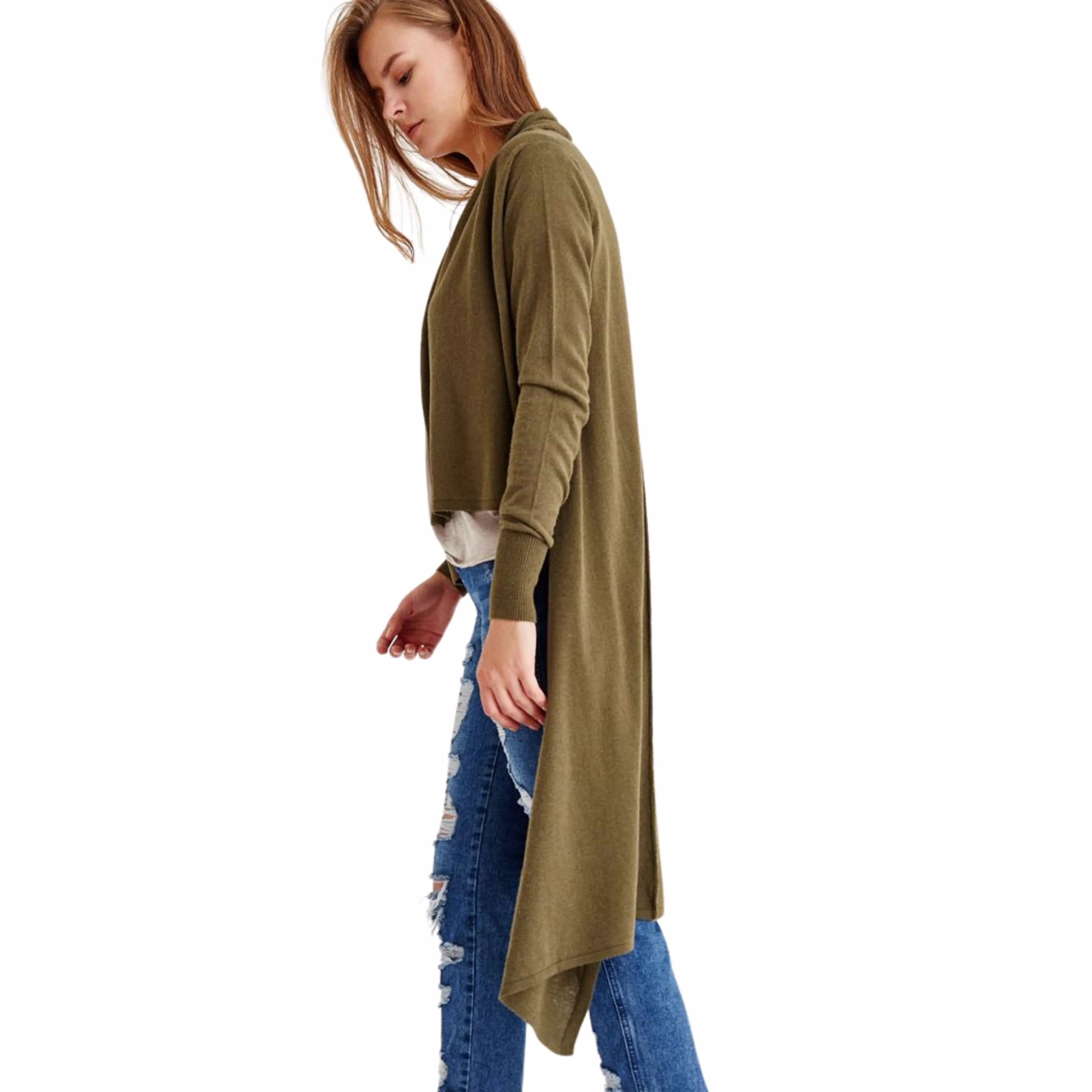 OXXO - Long Sleeve Asymmetric Cardigan