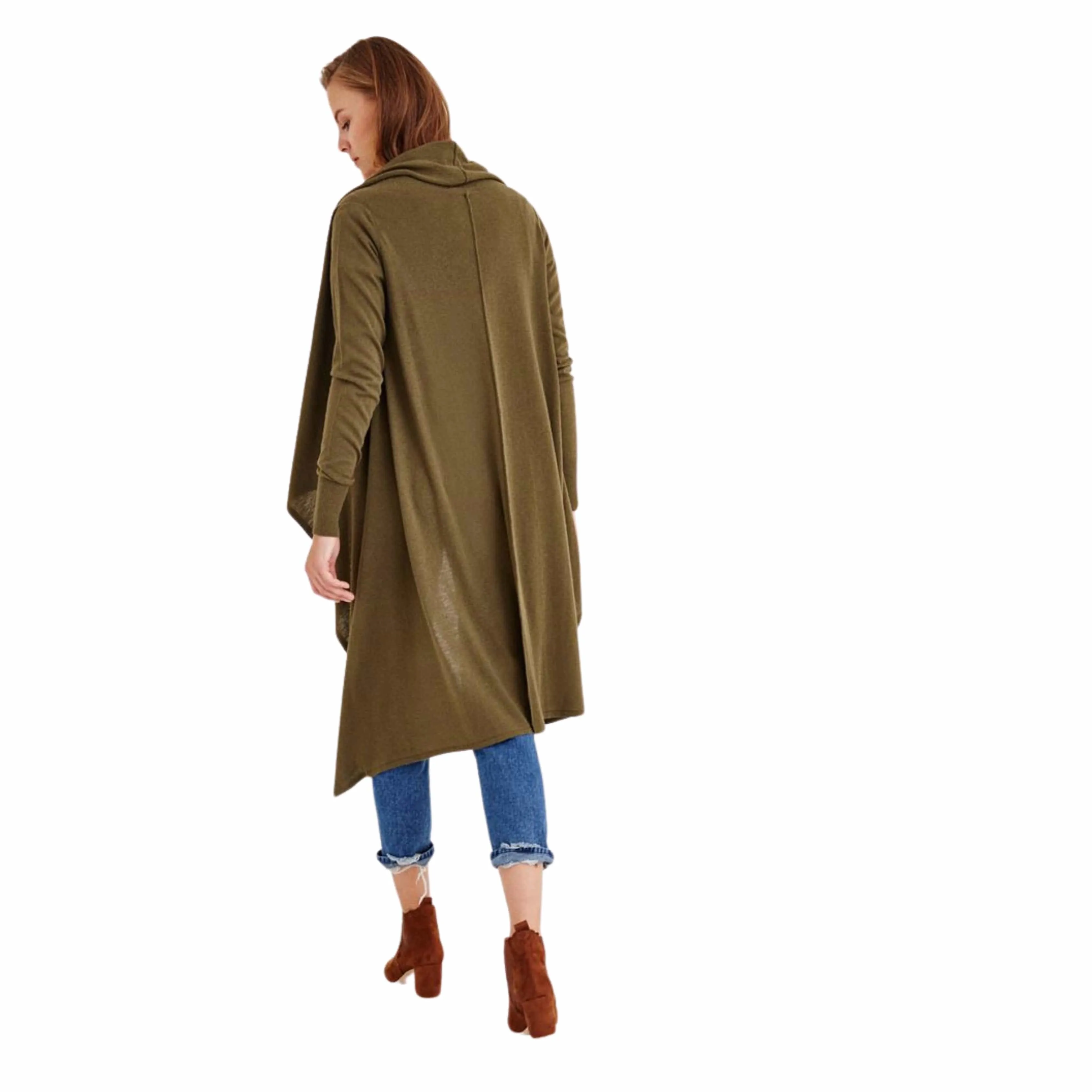 OXXO - Long Sleeve Asymmetric Cardigan