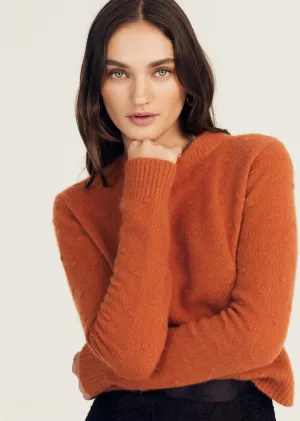 Quentin Bubble Knit Sweater - Amber