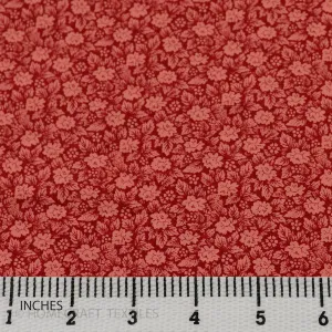 Red Mini Floral Cotton Print