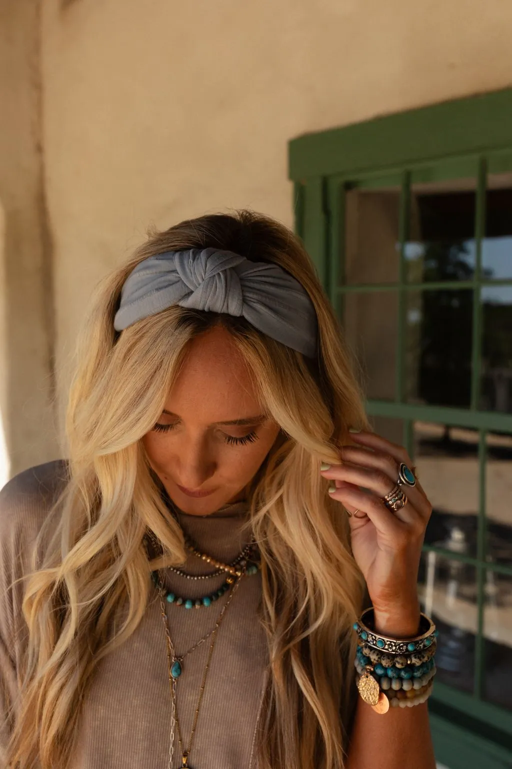 Sail Away Knot Headband - Gray