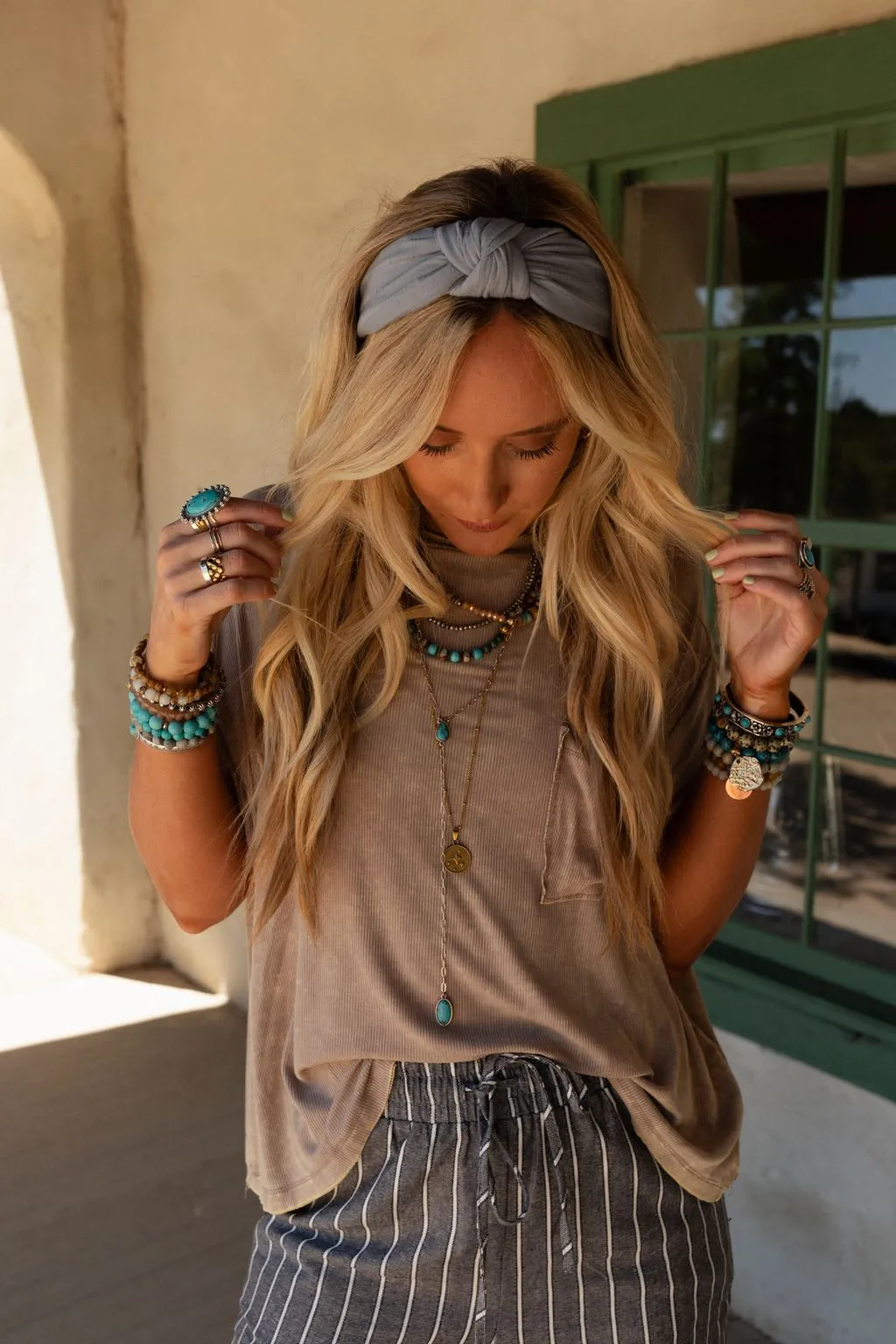 Sail Away Knot Headband - Gray