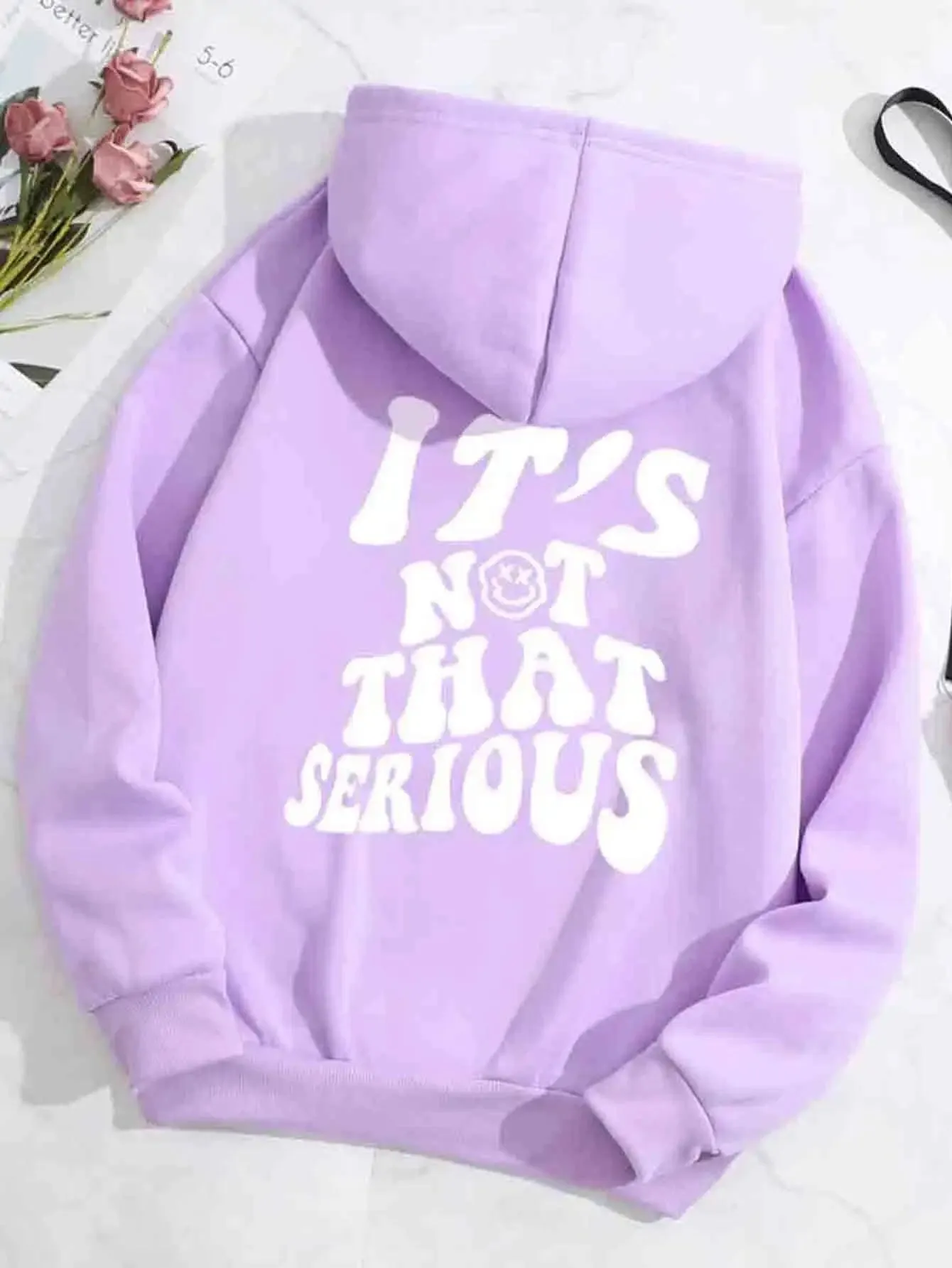 SXV  'Its Not That Serious’ Printed Cool Aesthetic Sweatshirt Hoodie