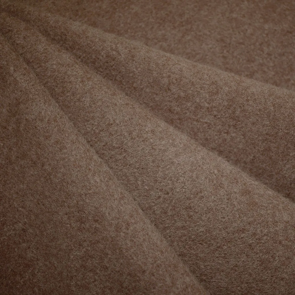 Ultra Plush Double Brushed Organic Cotton Fleece Mocha SY