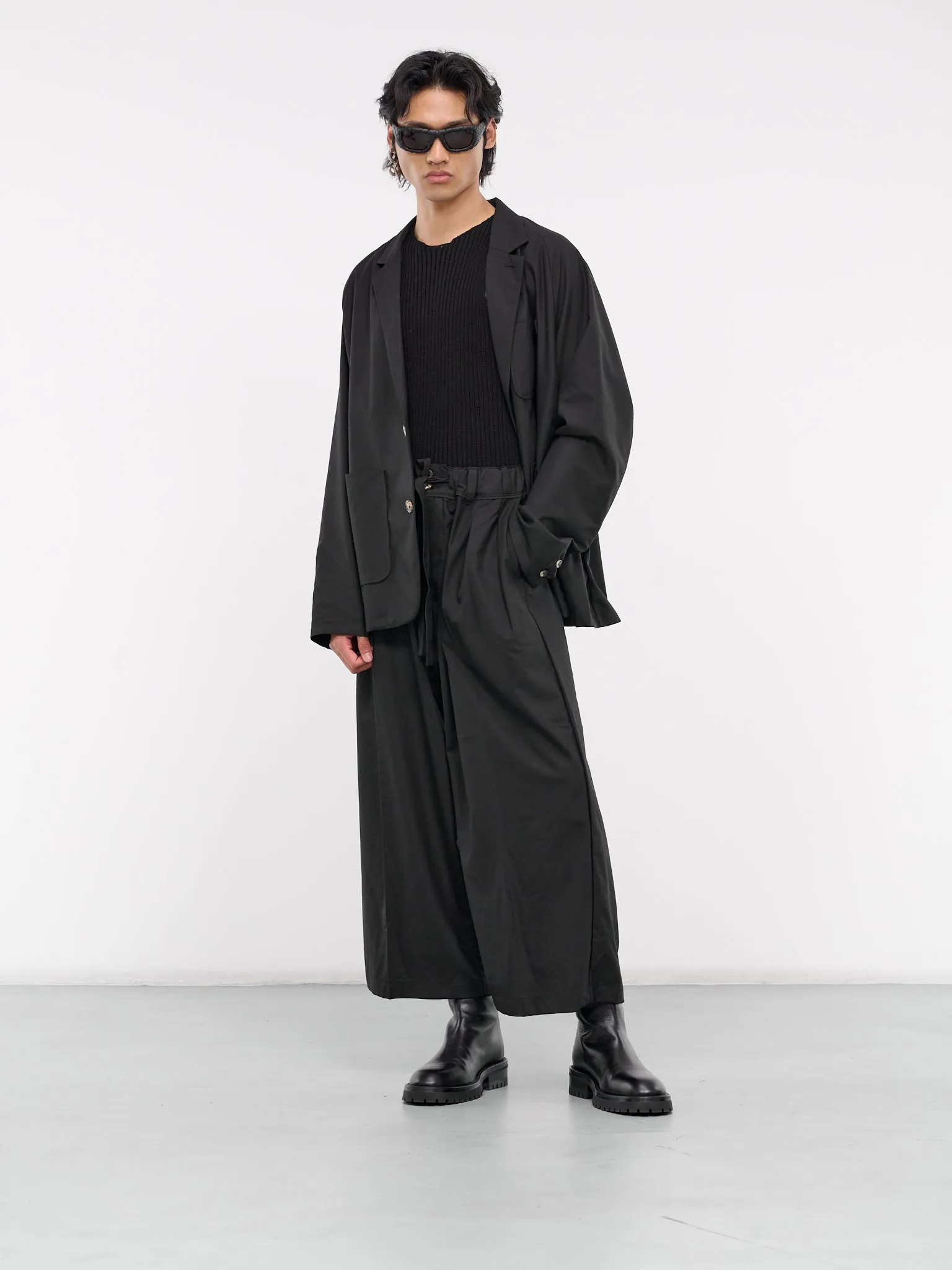 Unstructured Pocket Blazer (SLEC-BL-BL-BLACK)