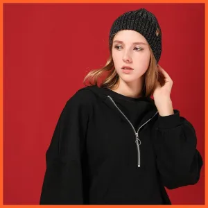 Women'S Wool Casual Autumn Winter Brand New Double Layer Thick Beanies | Girls Knitted Skullies Beanies Caps