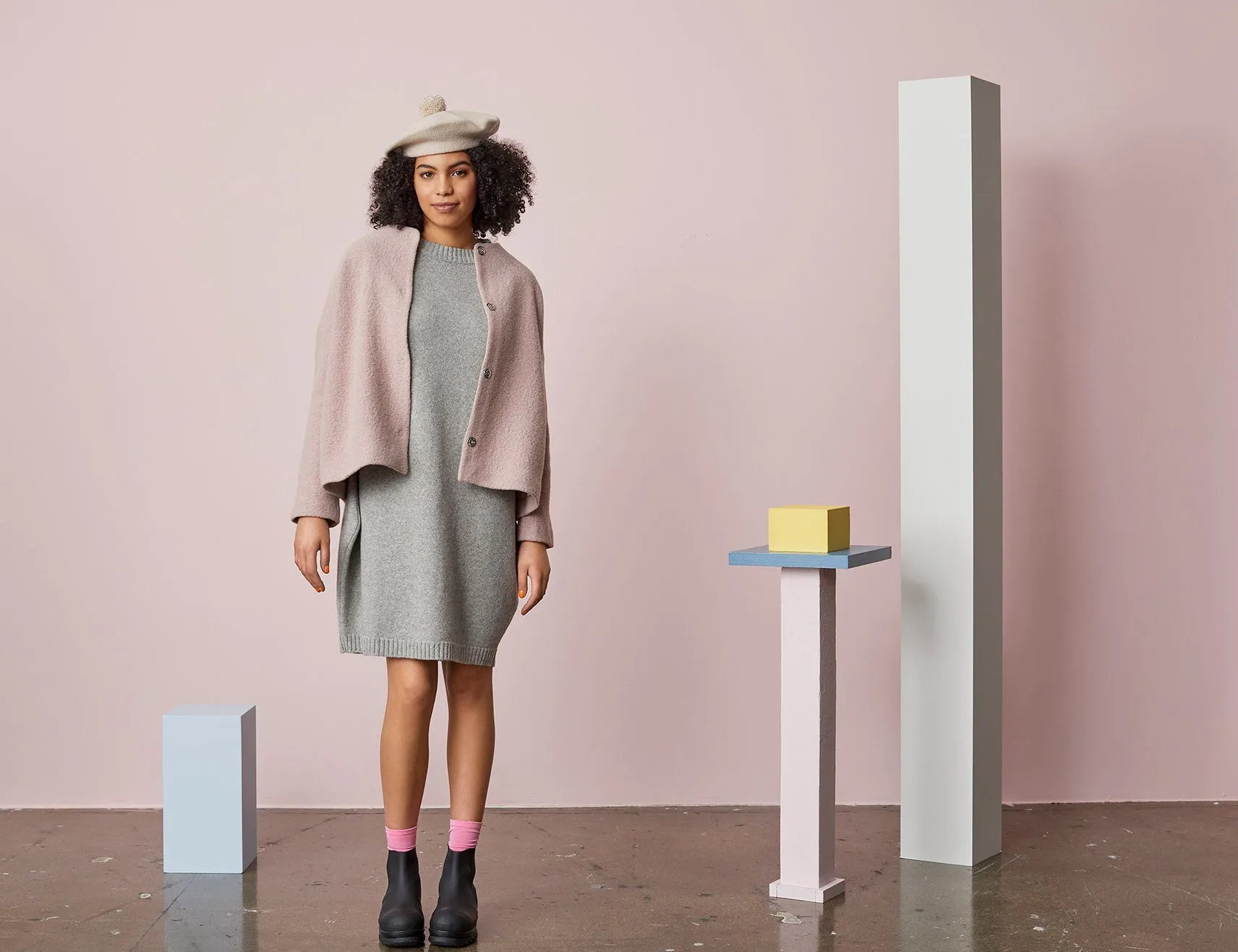 Wool Blazer Misty Pink